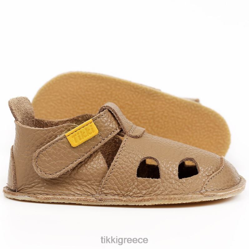 Tikki παιδιά ξυπόλητα σανδάλια nido καπουτσίνο είδη υπόδησης B848418